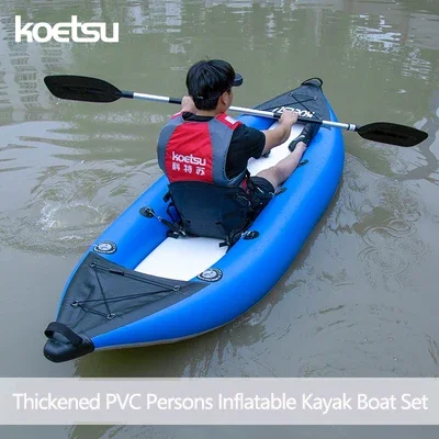 Fishing Kayak Sit On Top - KOETSU 1-2 Persons Inflatable PVC Kayak