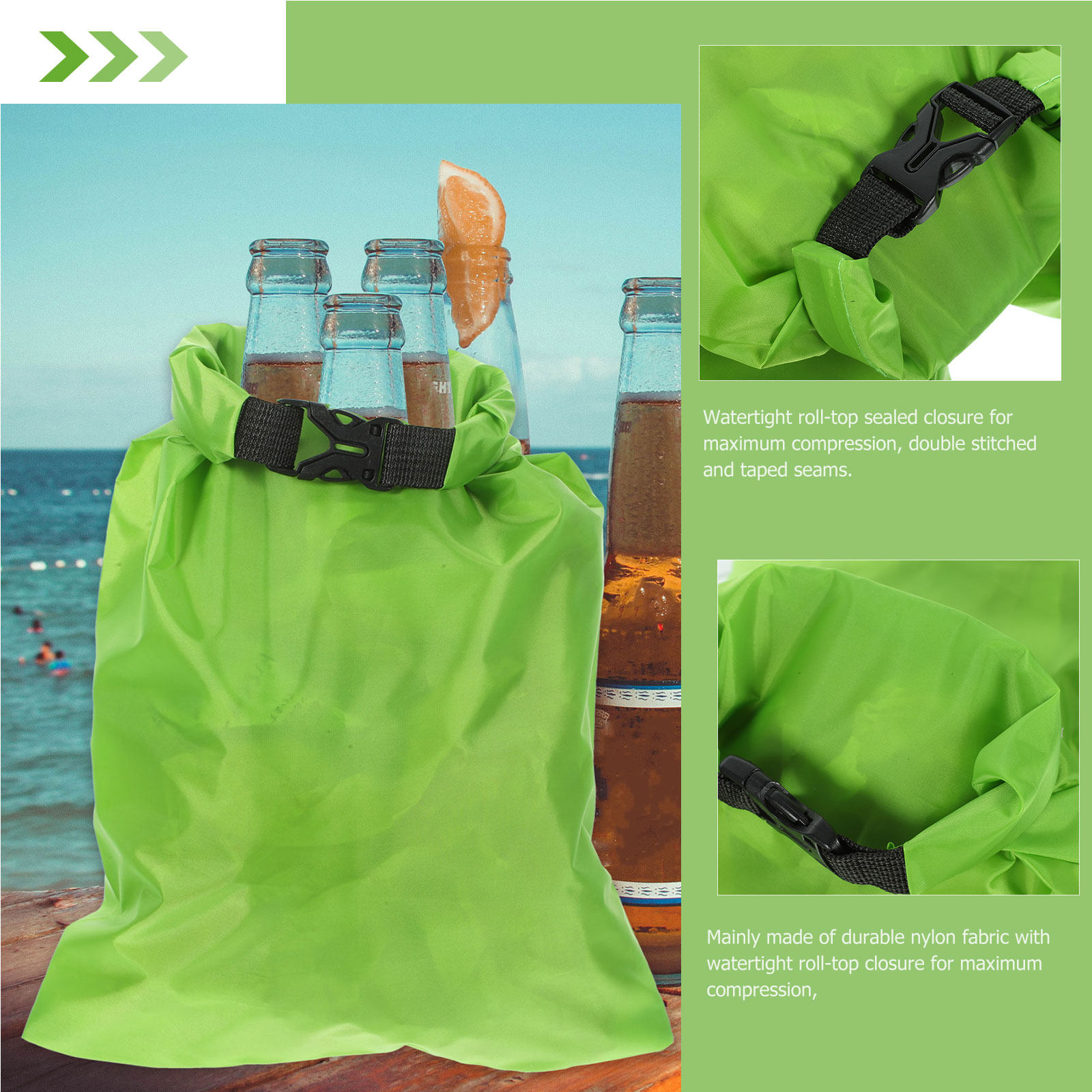 3Pcs Outdoor Waterproof Dry Ba - Fishing Kayak Storage Bag review and price