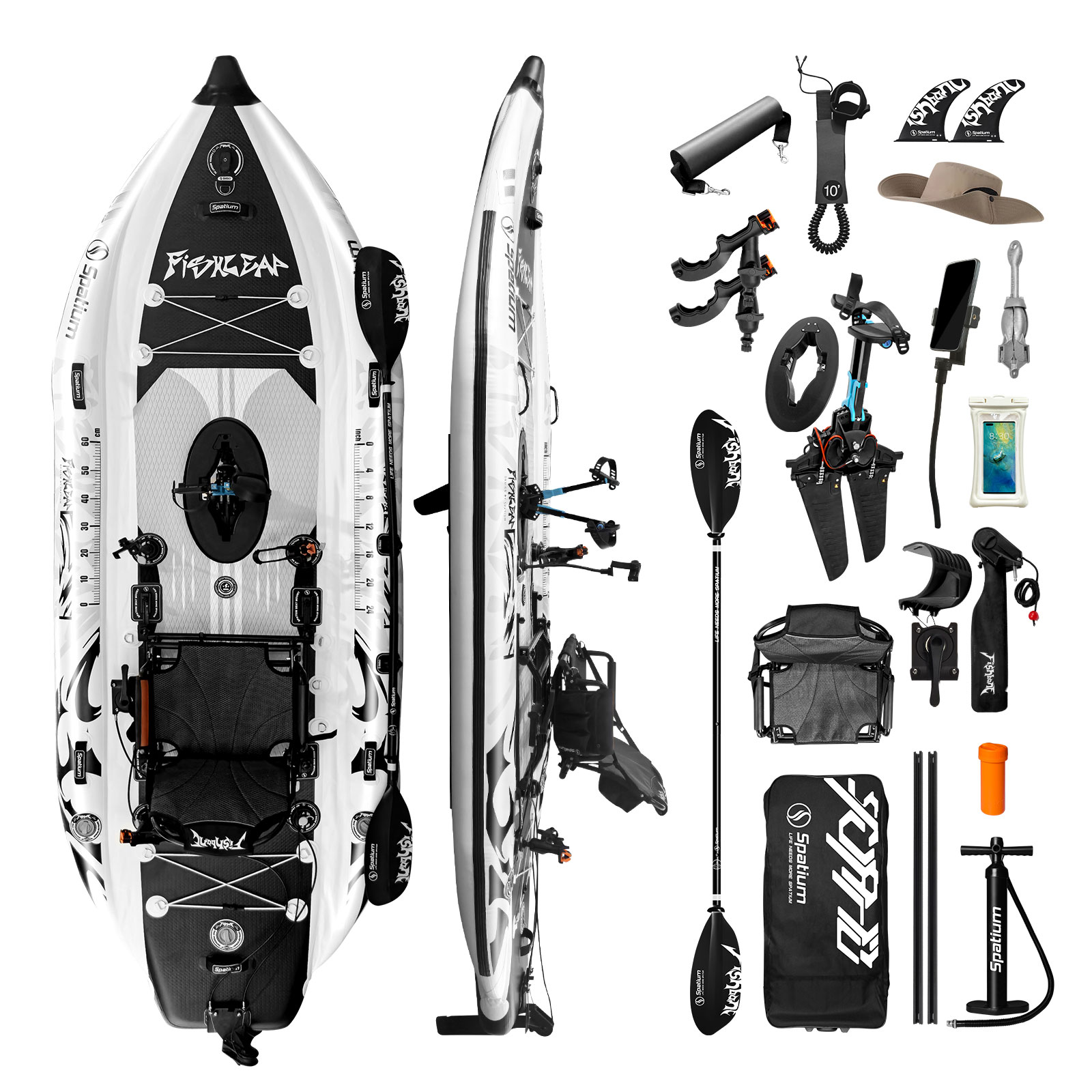 Spatium 11.5ft Flipper Pedal D - Fishing Kayak Inflatable review and price