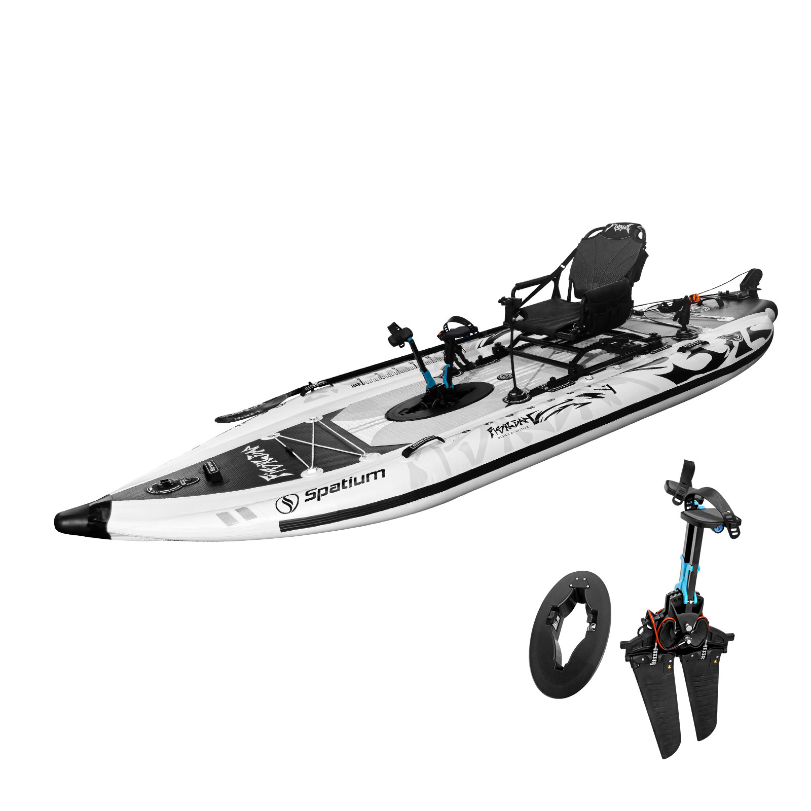Spatium 11.5ft Flipper Pedal D - Fishing Kayak Inflatable review and price