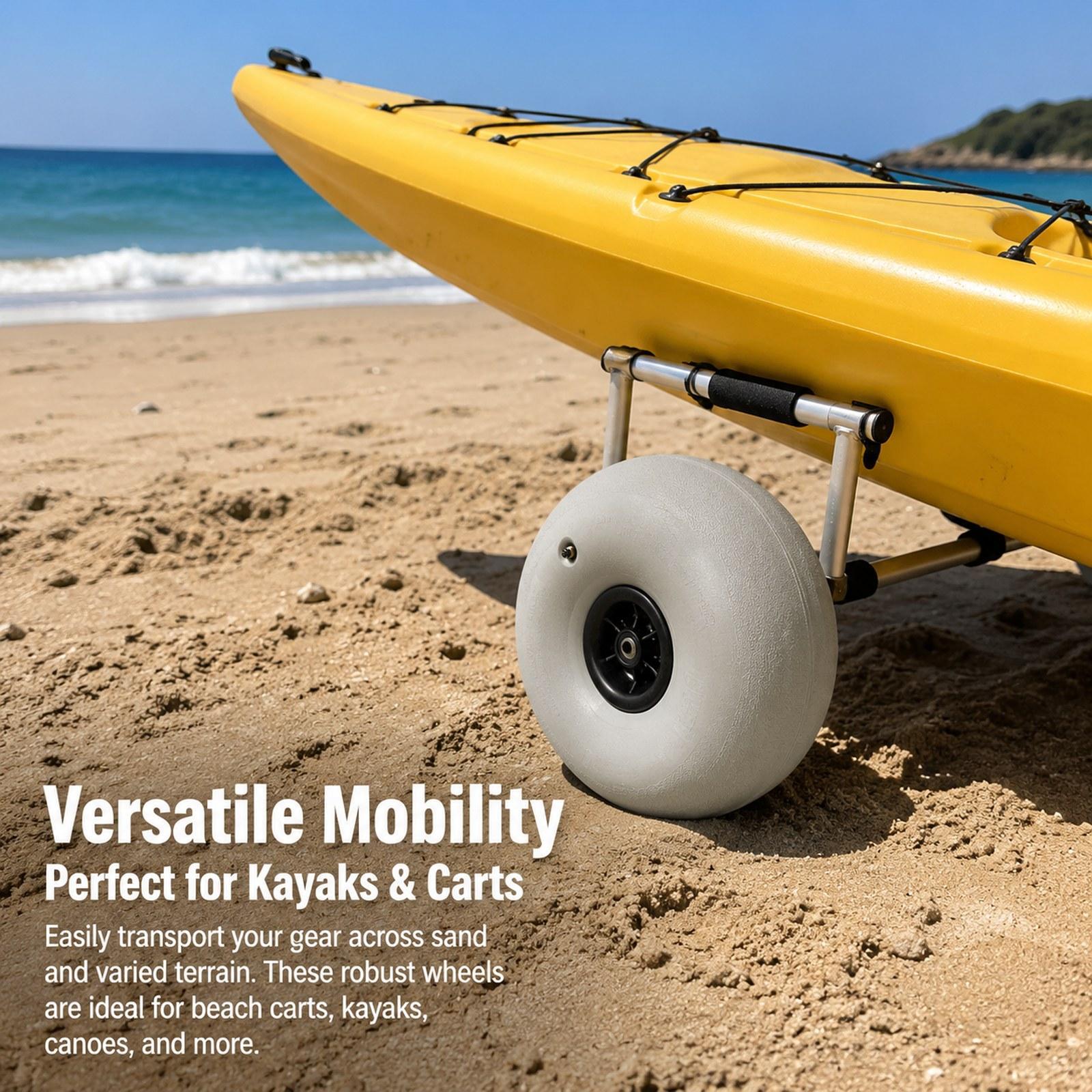 16 Inch Beach Balloon Wheels R - Fishing Kayak Cart review and price