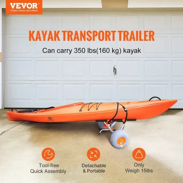 Heavy Duty Kayak Cart, Foldabl - Fishing Kayak Cart review and price