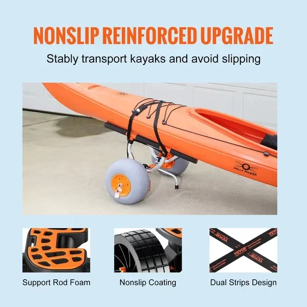 Heavy Duty Kayak Cart, Foldabl - Fishing Kayak Cart review and price